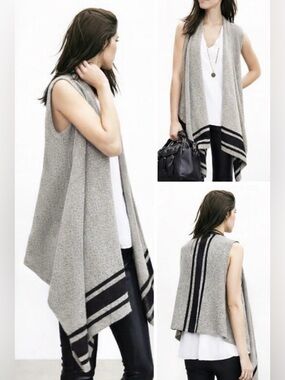 BANANA REPUBLIC Wool Blend w/ Alpaca Sleeveless Ponch Vest